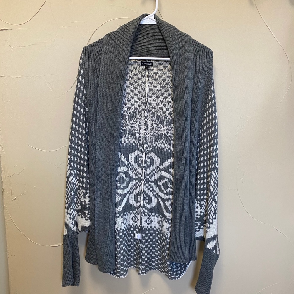 Express angel sleeve cardigan sweater